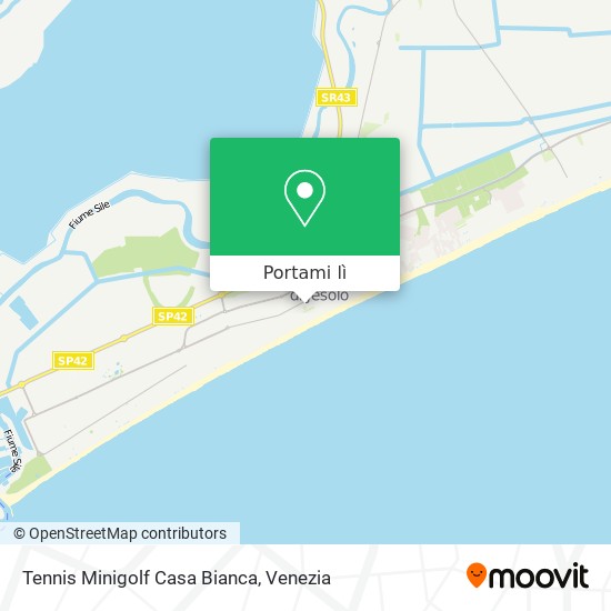 Mappa Tennis Minigolf Casa Bianca