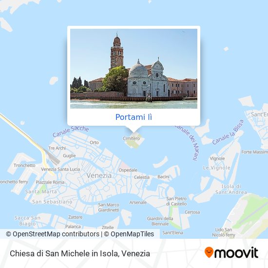 Mappa Chiesa di San Michele in Isola