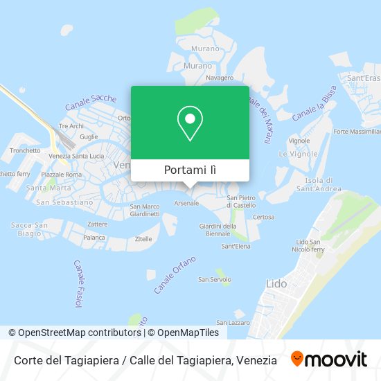 Mappa Corte del Tagiapiera / Calle del Tagiapiera