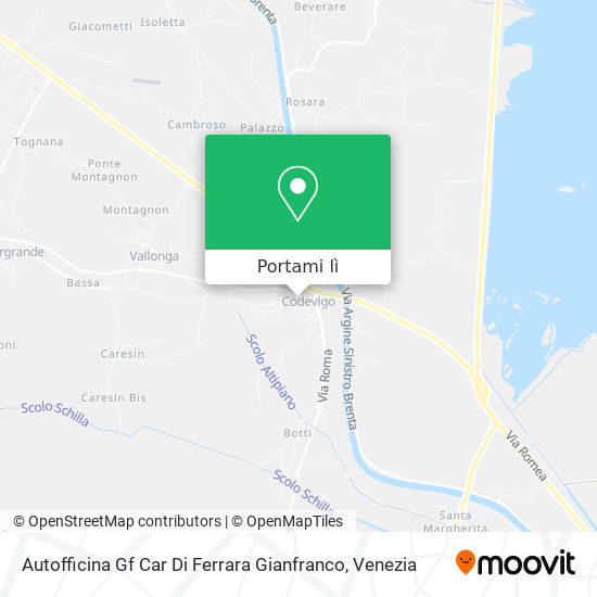 Mappa Autofficina Gf Car Di Ferrara Gianfranco