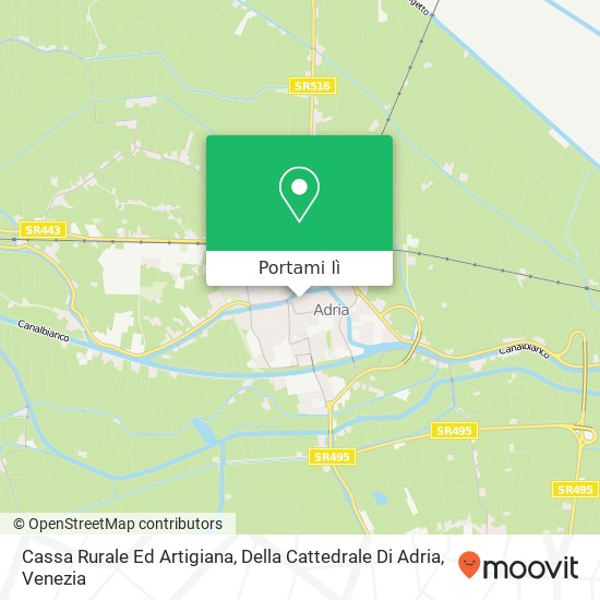 Mappa Cassa Rurale Ed Artigiana, Della Cattedrale Di Adria