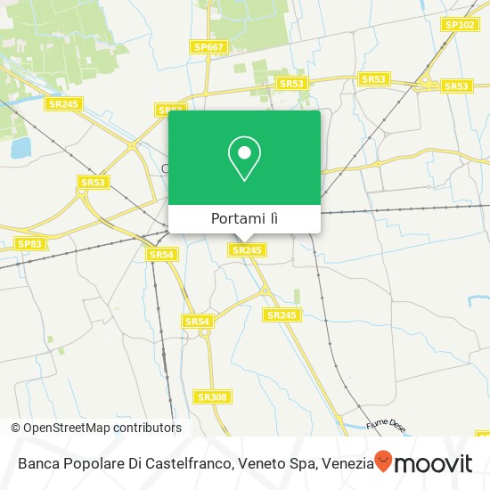 Mappa Banca Popolare Di Castelfranco, Veneto Spa