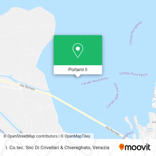 Mappa I. Co.tec. Snc Di Crivellari & Chiereghato