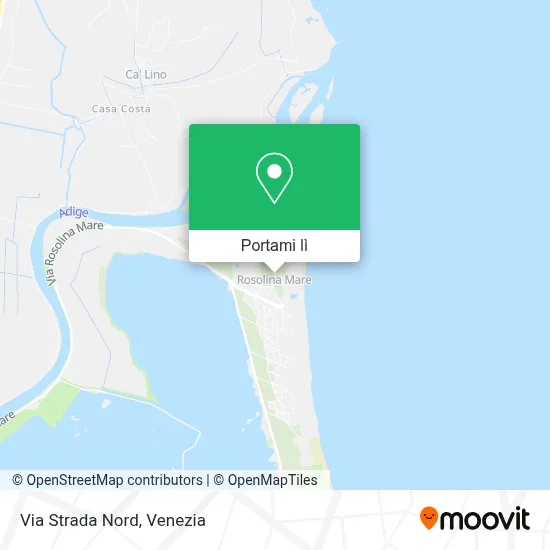 Mappa Via Strada Nord