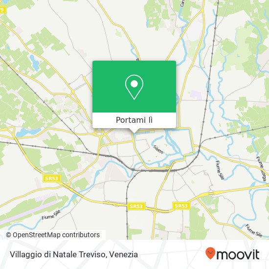 Mappa Villaggio di Natale Treviso