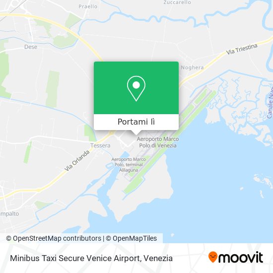 Mappa Minibus Taxi Secure Venice Airport