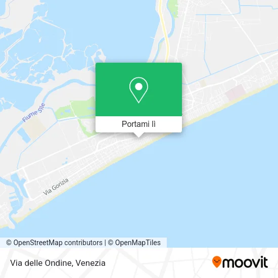 Mappa Via delle Ondine