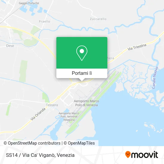 Mappa SS14 / Via Ca' Viganò