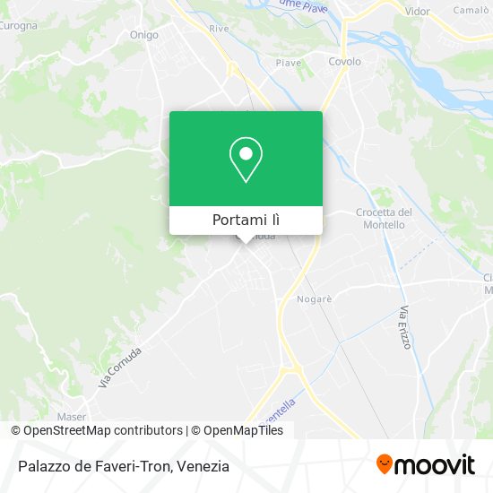 Mappa Palazzo de Faveri-Tron