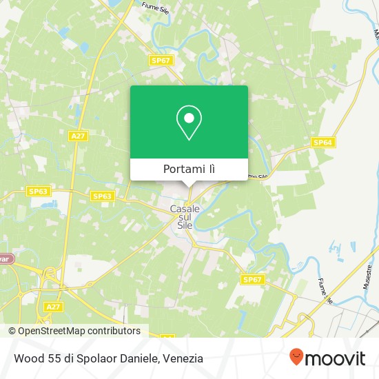 Mappa Wood 55 di Spolaor Daniele, Via Nuova Trevigiana Casale, 55 31032 Casale sul Sile