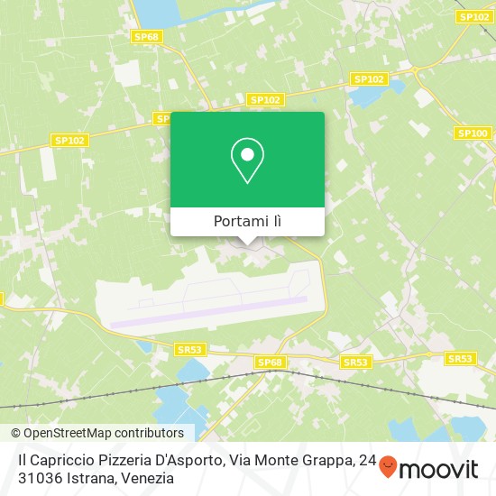 Mappa Il Capriccio Pizzeria D'Asporto, Via Monte Grappa, 24 31036 Istrana