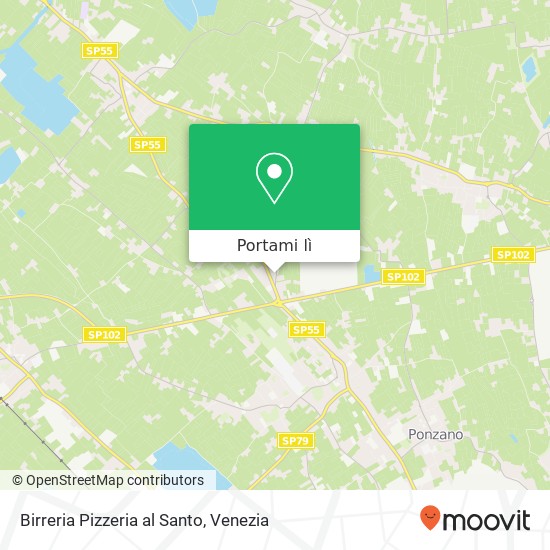 Mappa Birreria Pizzeria al Santo, Via Povegliano, 11 31050 Ponzano Veneto