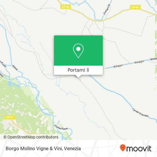 Mappa Borgo Molino Vigne & Vini