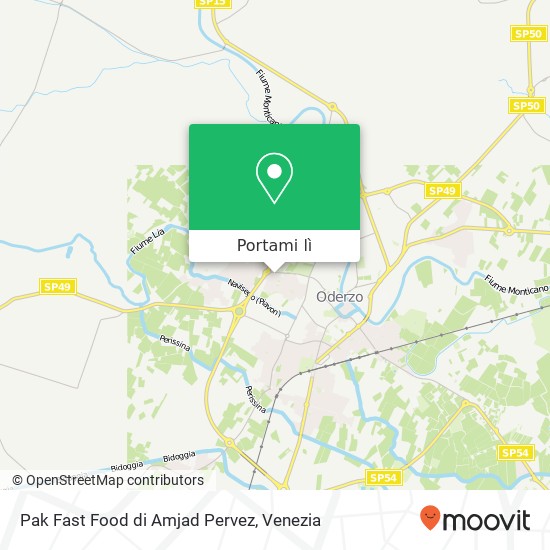 Mappa Pak Fast Food di Amjad Pervez, Viale San Pio X 31046 Oderzo