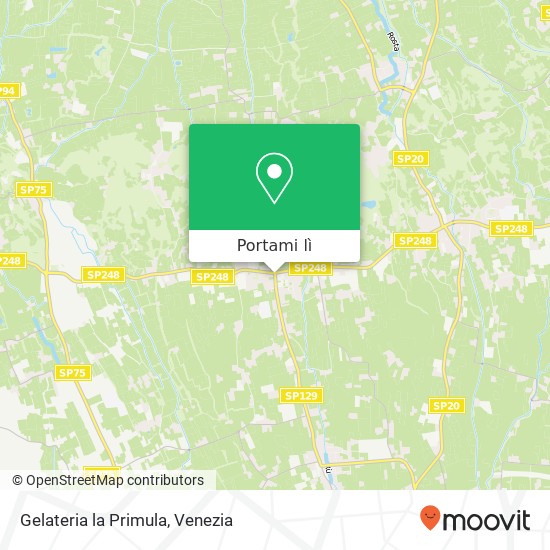 Mappa Gelateria la Primula, Strada Provinciale Castello 31020 San Zenone degli Ezzelini