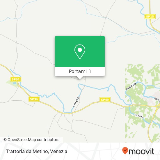 Mappa Trattoria da Metino, Via Borgo, 31 31024 Ormelle