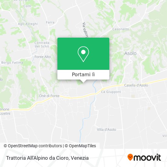 Mappa Trattoria All'Alpino da Cioro