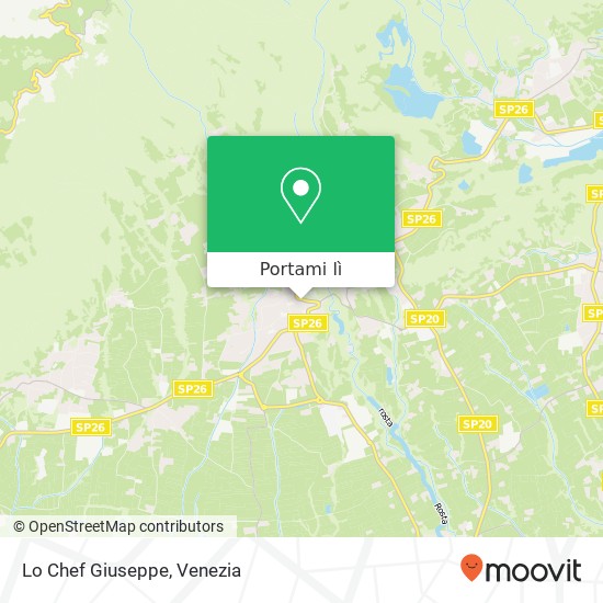 Mappa Lo Chef Giuseppe, Via Val d'Aosta, 27 31017 Crespano del Grappa