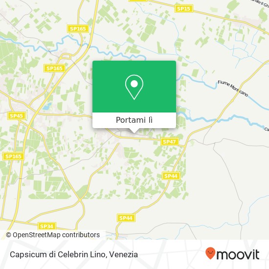 Mappa Capsicum di Celebrin Lino, Via Roma, 32 31010 Mareno di Piave