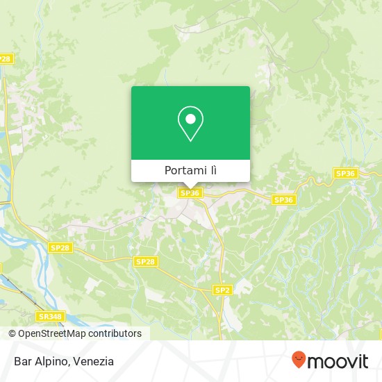 Mappa Bar Alpino, Via Mazzolini, 14 31049 Valdobbiadene