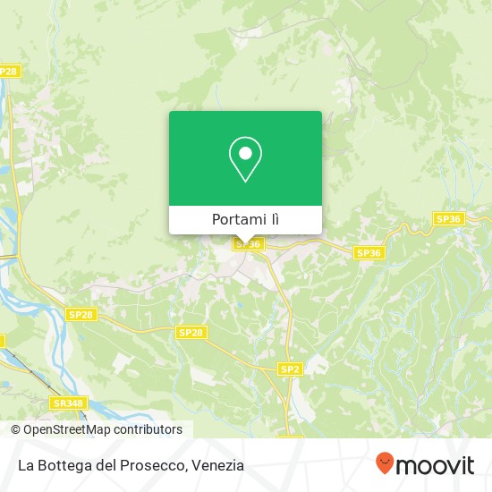 Mappa La Bottega del Prosecco, Piazza Guglielmo Marconi, 23 31049 Valdobbiadene