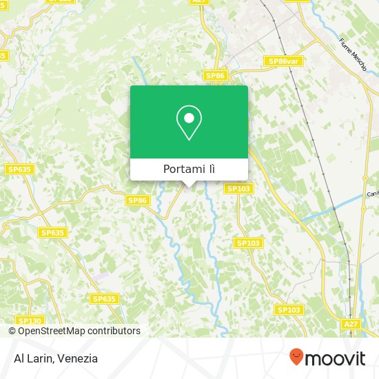 Mappa Al Larin, Via dei Soldera, 5 31029 Vittorio Veneto