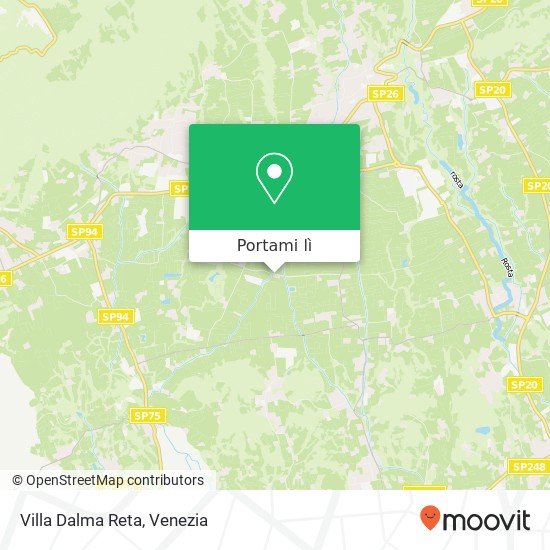 Mappa Villa Dalma Reta