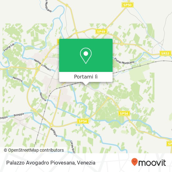 Mappa Palazzo Avogadro Piovesana