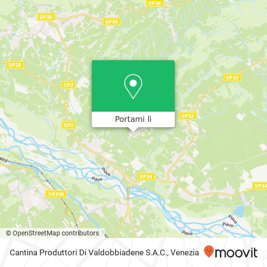 Mappa Cantina Produttori Di Valdobbiadene S.A.C.