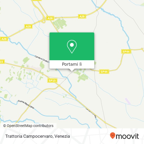 Mappa Trattoria Campocervaro