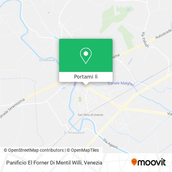 Mappa Panificio El Forner Di Mentil Willi