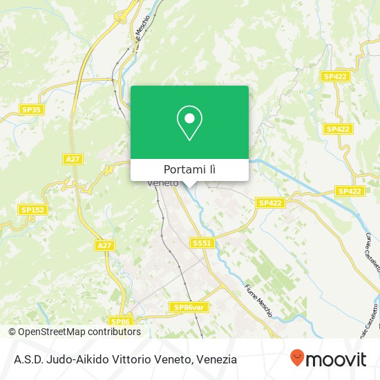 Mappa A.S.D. Judo-Aikido Vittorio Veneto