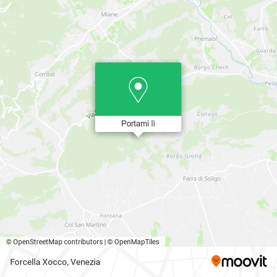 Mappa Forcella Xocco