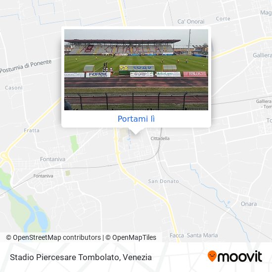 Mappa Stadio Piercesare Tombolato