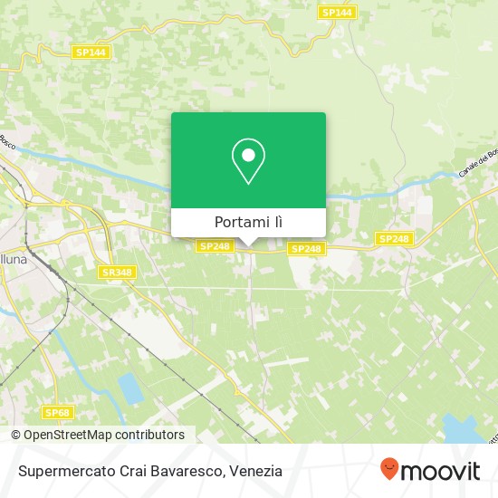 Mappa Supermercato Crai Bavaresco