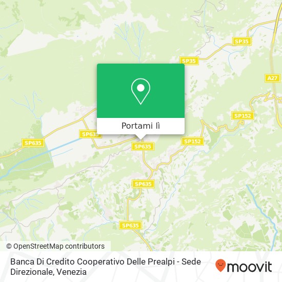 Mappa Banca Di Credito Cooperativo Delle Prealpi - Sede Direzionale