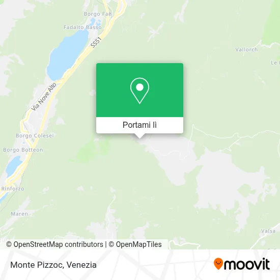 Mappa Monte Pizzoc