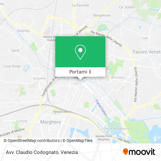 Mappa Avv. Claudio Codognato