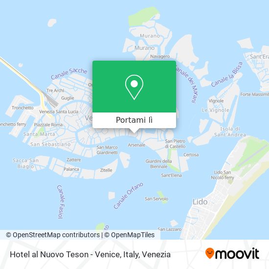 Mappa Hotel al Nuovo Teson - Venice, Italy