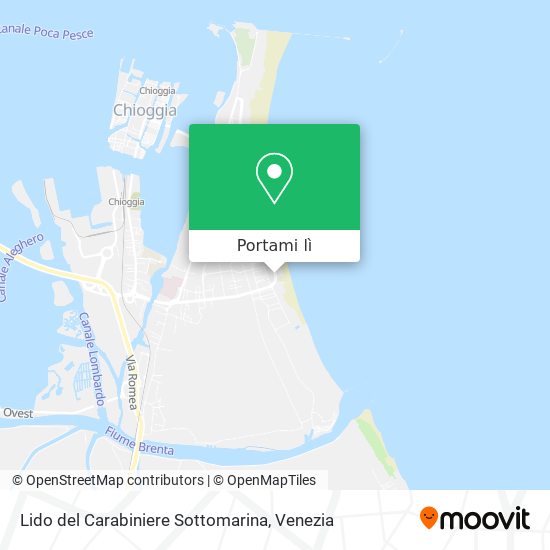 Mappa Lido del Carabiniere Sottomarina