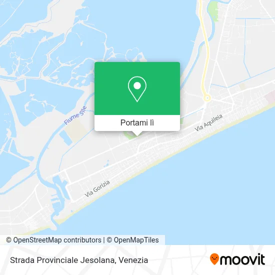 Mappa Strada Provinciale Jesolana