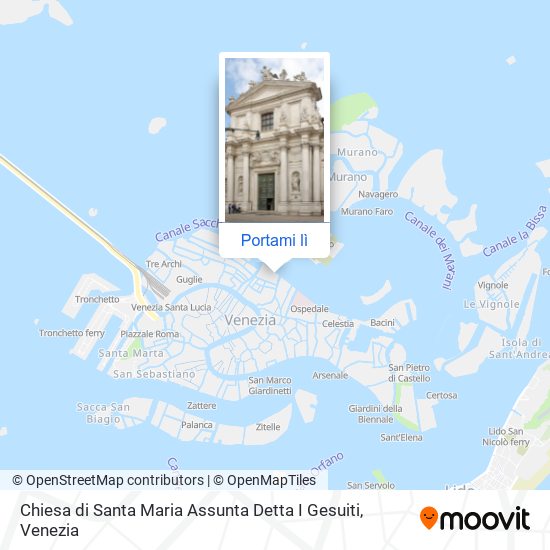 Come arrivare a Chiesa di Santa Maria Assunta Detta I Gesuiti a Venezia con  Bus, Navigazione, Treno o Tram?