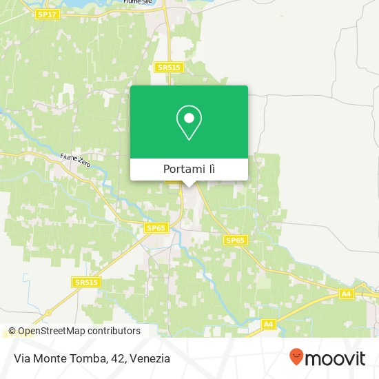 Mappa Via Monte Tomba, 42