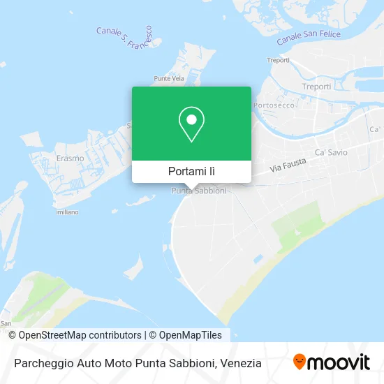 Mappa Parcheggio Auto Moto Punta Sabbioni