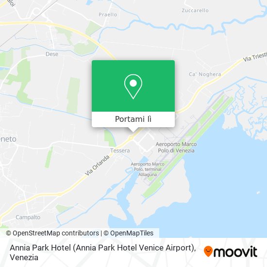 Mappa Annia Park Hotel (Annia Park Hotel Venice Airport)