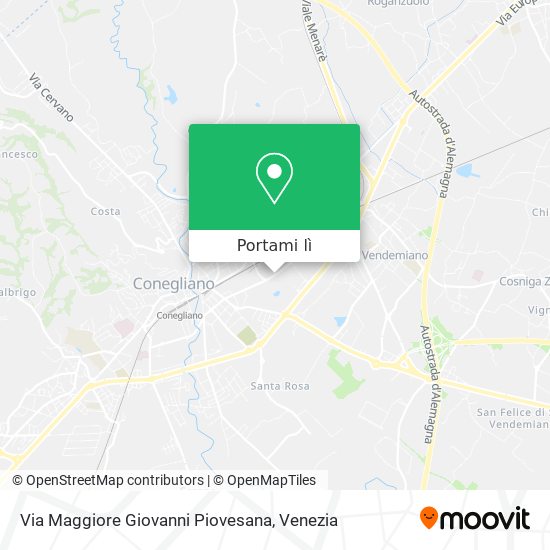 Mappa Via Maggiore Giovanni Piovesana