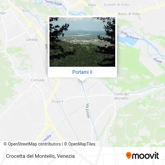 Mappa Crocetta del Montello