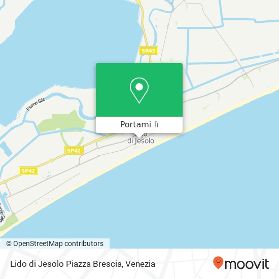 Mappa Lido di Jesolo Piazza Brescia