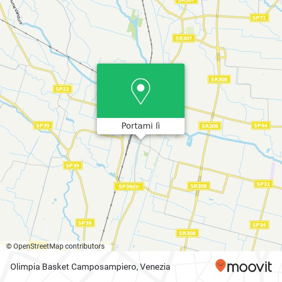 Mappa Olimpia Basket Camposampiero