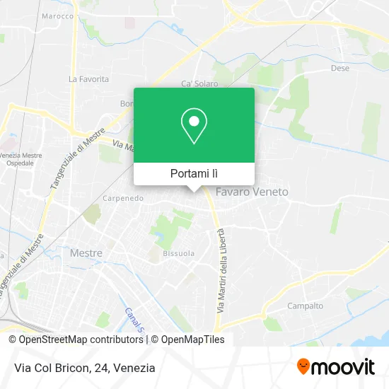 Mappa Via Col Bricon, 24